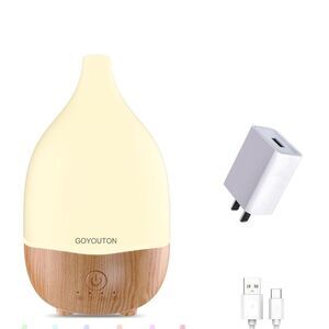 Cream and Brown Essential Oil Diffuser electronic